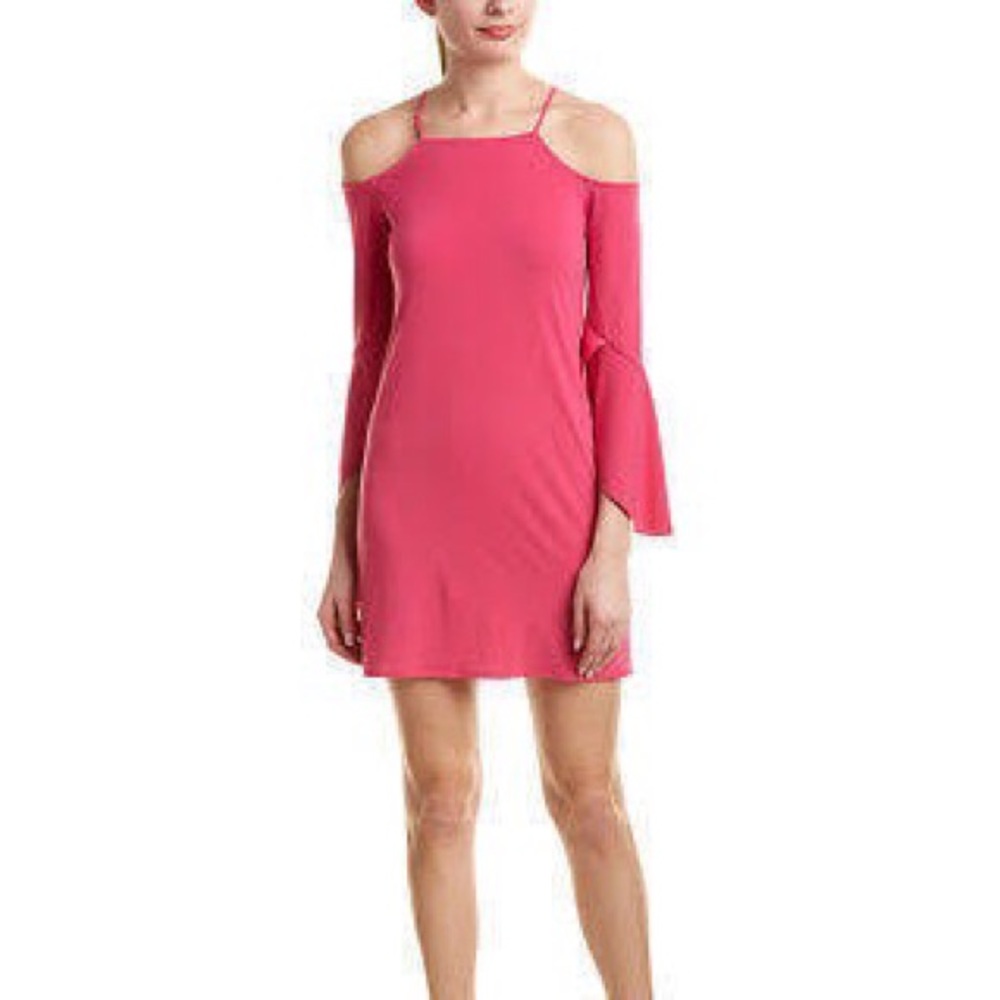Shelli Segal Cold Shoulder Shift Dress